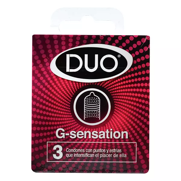 Condones Duo G-Sensation Cj X 3