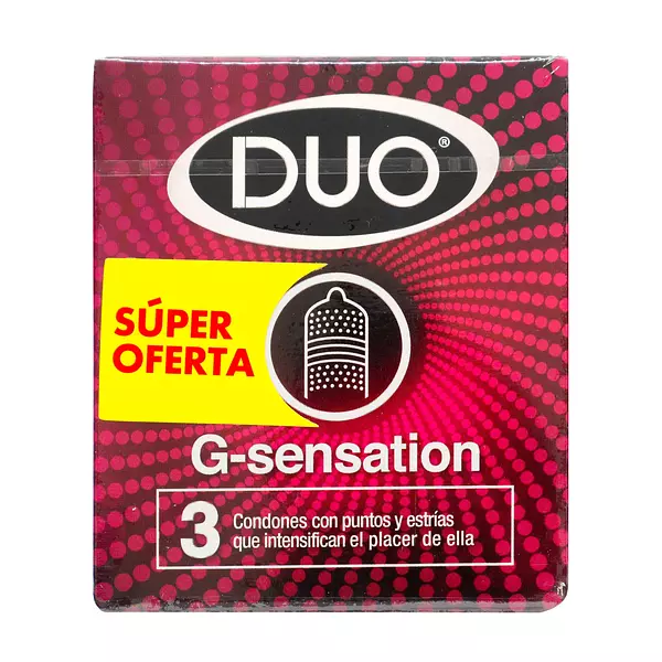 Condones Duo G-Sensation Cj X 3 Super Oferta