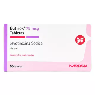 Eutirox (Levotiroxina) 75 Mcg Cj X 50 Tab