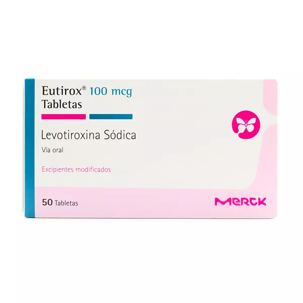 Eutirox (Levotiroxina) 100 Mcg Cj X 50 Tab Merck