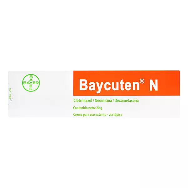 Baycuten N (Clotrimazol+Neomicina+Dexametasona) Tbo X 20 Gr Bayer