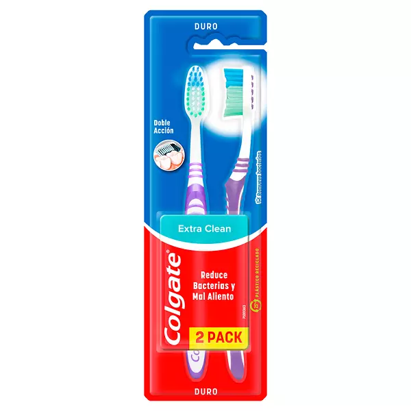 Cepillo Extra Clean Duro 2X1 Colgate 