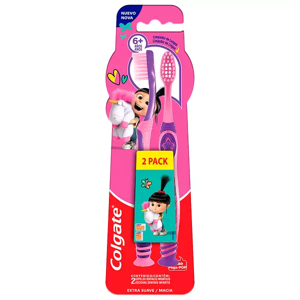 Cepillo Colgate Infantil Minions 2X1 Suave 