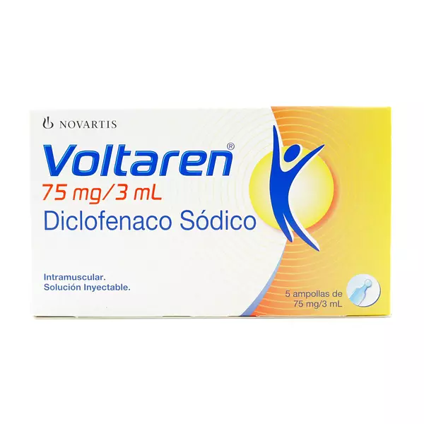 Voltaren 75Mg/3Ml (Diclofenaco) X 5 Ampolla Novartis