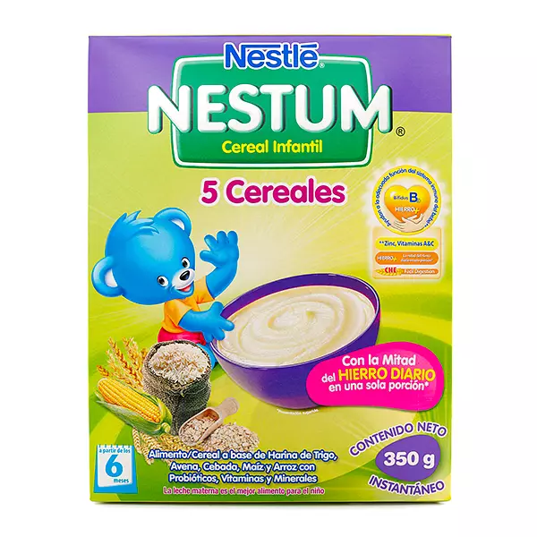 Nestum Bl 5 Cereales Cj X 350 Gr Nestle