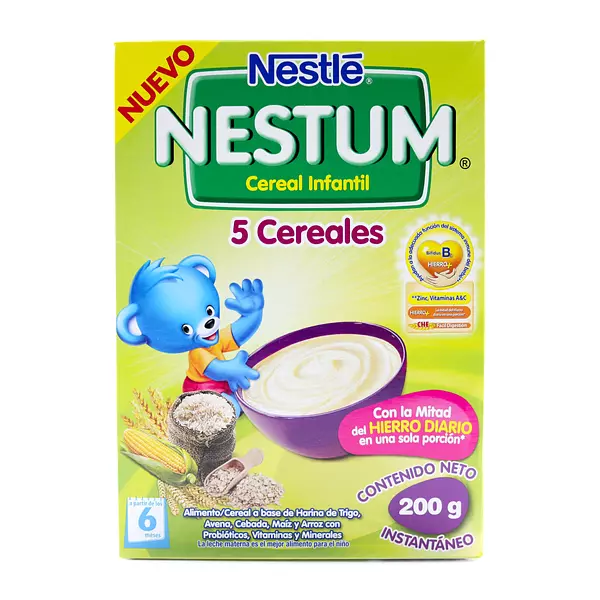 Nestum Bl 5 Cereales Cj X 200 Gr Nestle