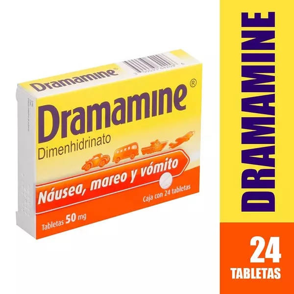 Dramamine 50 Mg (Dimenhidrinato) Cj X 24 Tab