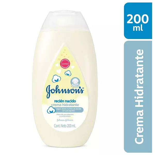 Crema Johnson J Baby Hidrat Rec Nacido Fco X 200 Ml