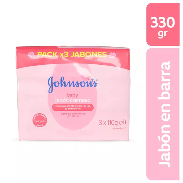 Jabon Johnson J Baby Original Pack X 3 Und 110 Gr