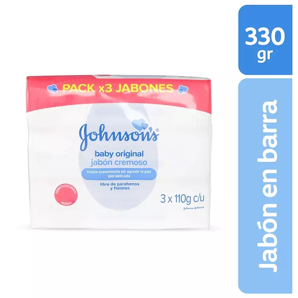 Jabon Johnson J Baby Humectante Pack X 3 Und 110 Gr