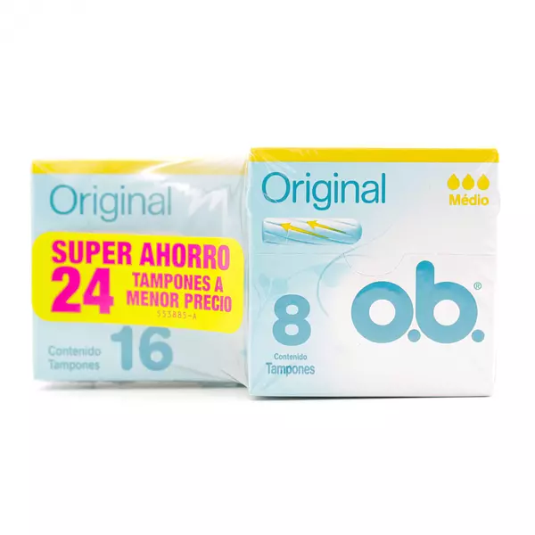 Tampon Ob Ori Med 16 Und+Ori Med 8 Und Paq X 1Und Ofe