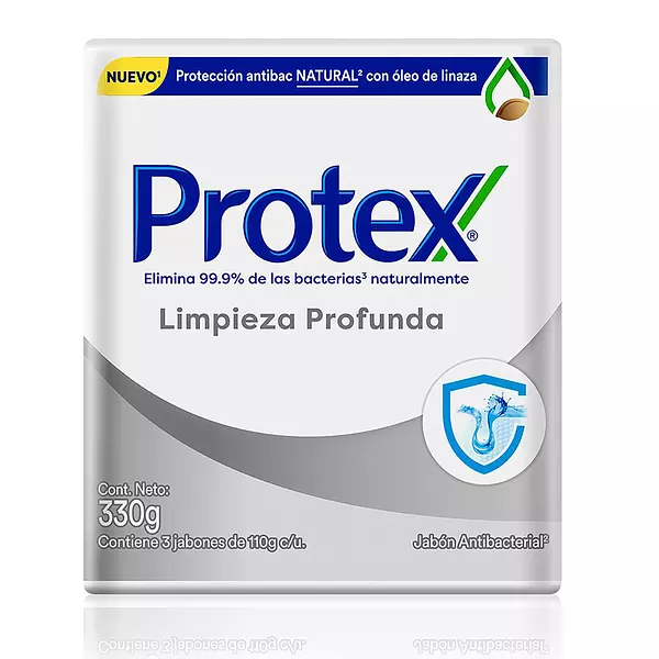 Jabon Protex Limpieza Profunda 110 Gr X 3 Und Ofe