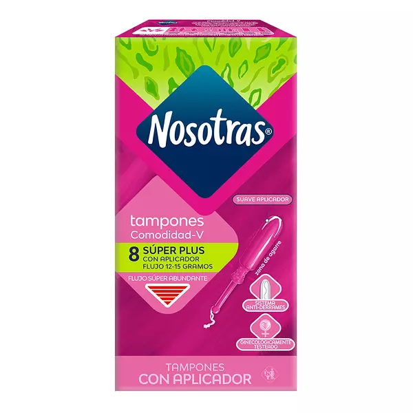 Tampon Super Plus Con Apli Cj X 8 Und Nosotras