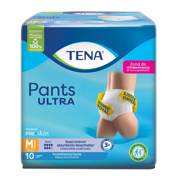 Pañal Tena Pants Ultra Med Proski X 10 Und Familia