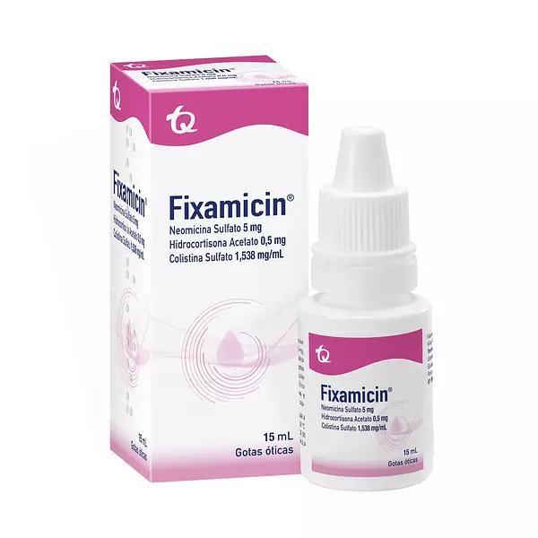 Fixamicin (Neomicina+Hidrocortisona+Colistina) Gotas X 15 Ml Tq