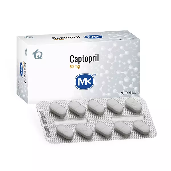 Captopril 50 Mg Cj X 30 Tab Mk