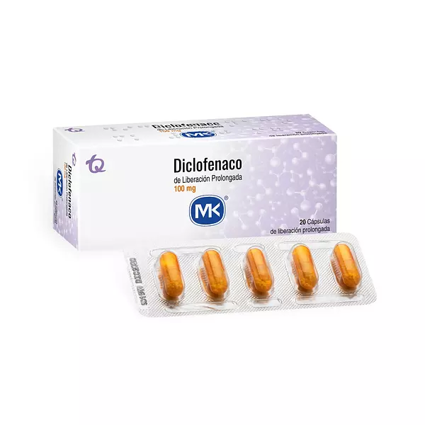 Diclofenaco Retard 100 Mg Cj X 20 Cap Mk