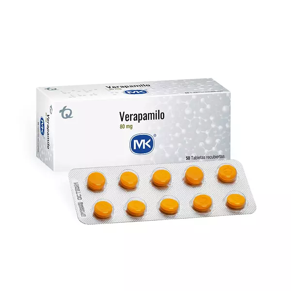 Verapamilo 80 Mg Cj X 50 Tab Mk