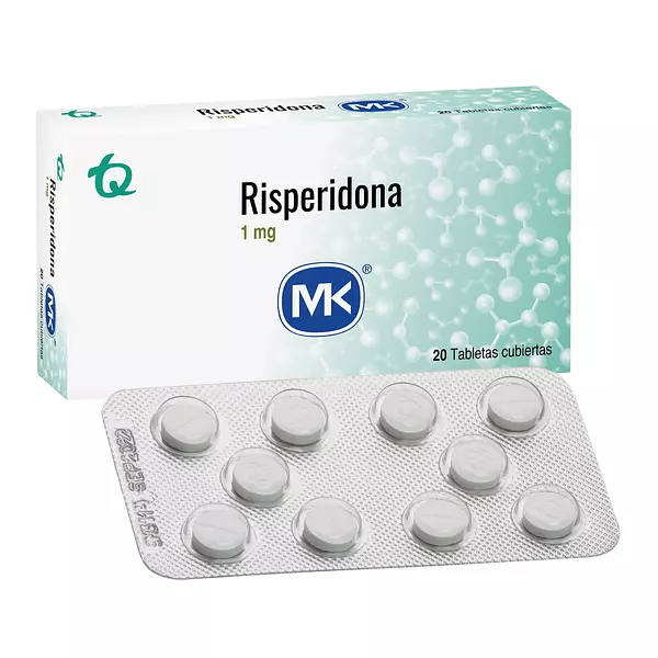 Risperidona 1 Mg Cj X 20 Tab Mk