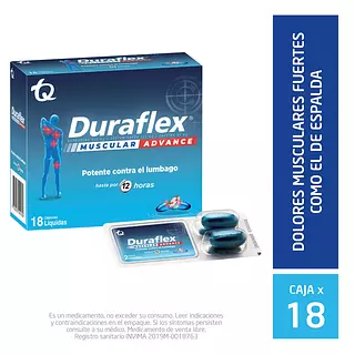 Durafex Espalda Forte Cj X 18 Cap Mk
