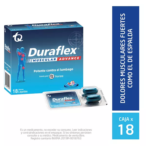 Durafex Espalda Forte Cj X 18 Cap Mk