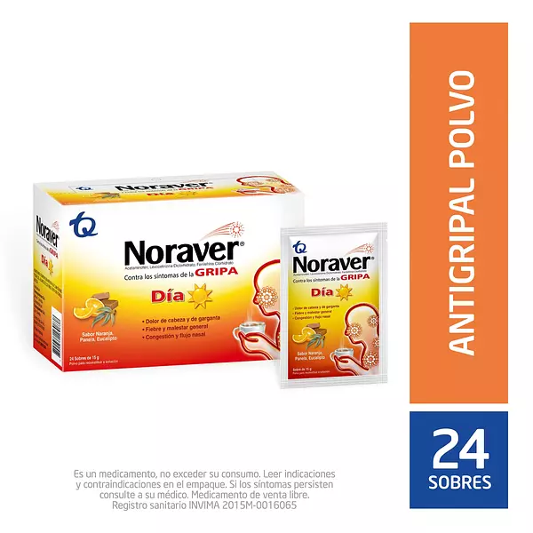 Noraver Gripa Bebida Dia 15 Gr X 24 Sbs