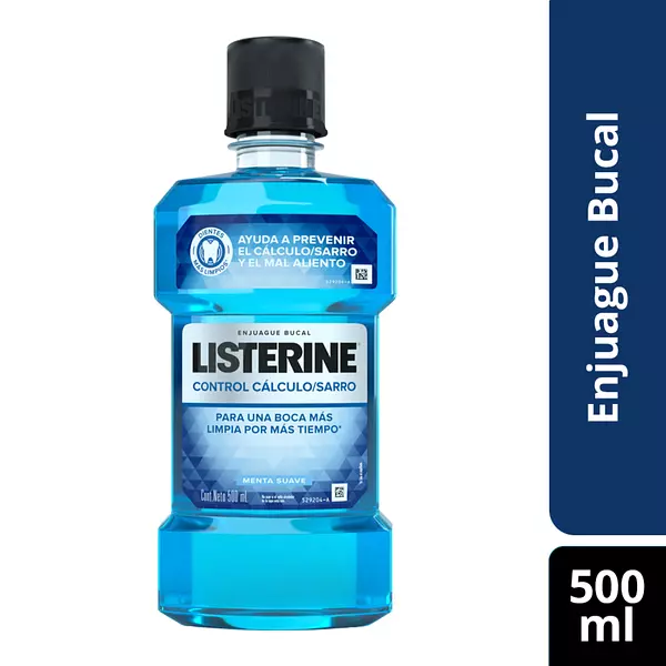 Listerine Control Calculo Fco X 500 Ml