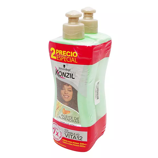 Crema Peinar Aceite Almendras Konzil Fco X 230 Ml Schwarzkopf