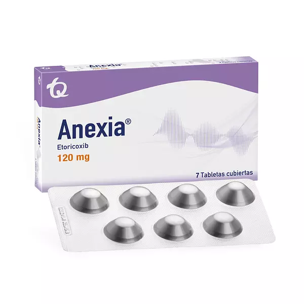 Anexia 120 Mg (Etoricoxib) Cj X 7 Tab Tq