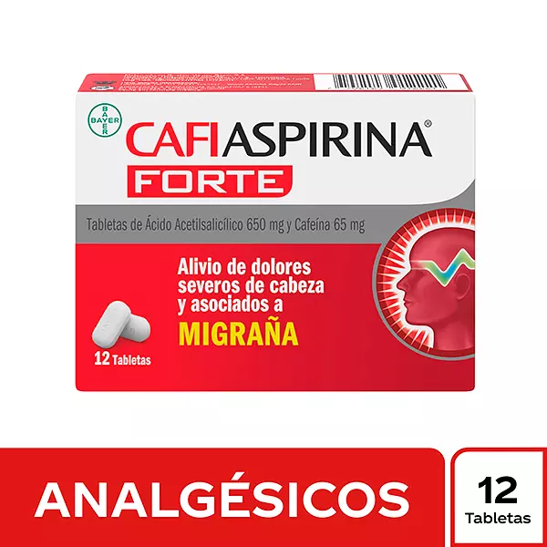 Cafiaspirina Forte 650 Mg Cj X 12 Tab Bayer