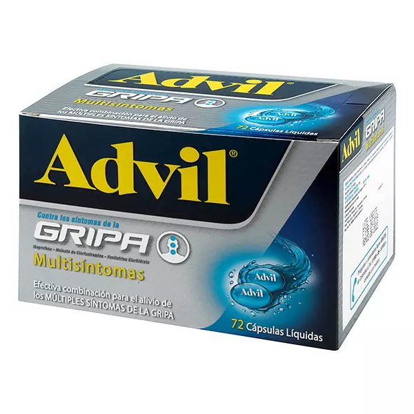 Advil Gripa Cj X 72 Cap Glaxo