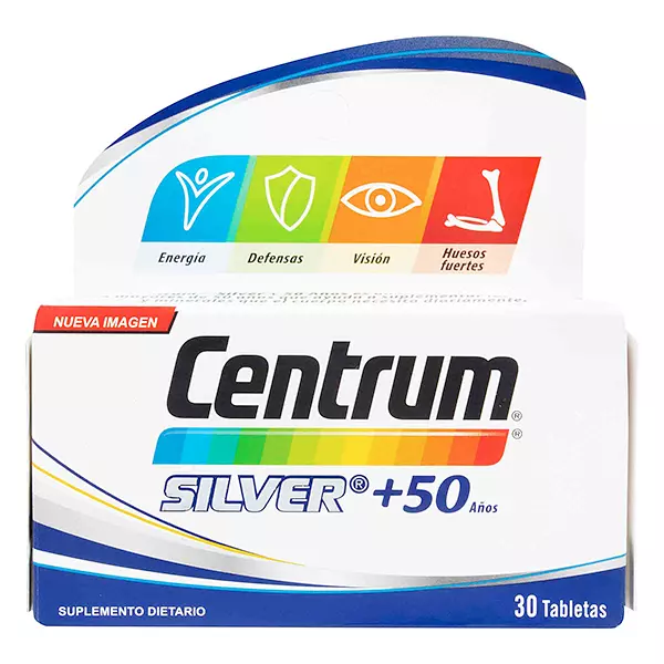 Centrum Silver + 50 Cj X 30 Tab Nueva Presentacion