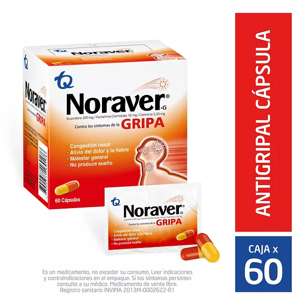 Noraver G Gripa Cj X 60 Cap Tq