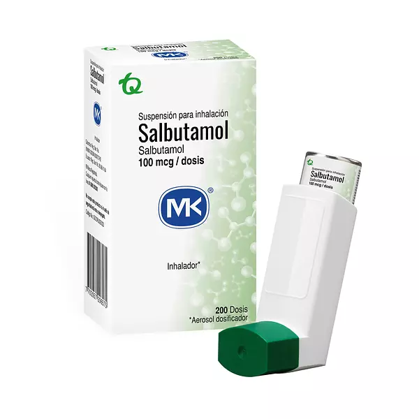 Salbutamol Inhalador X 200 Dosis Mk