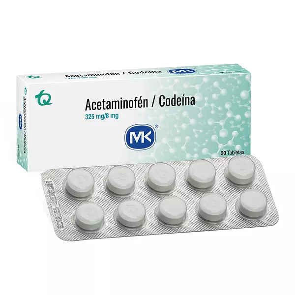 Acetaminofen + Codeina 325/8 Mk Cj X 20