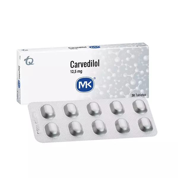 Carvedilol 12,5Mg Cj X 30 Tab Mk