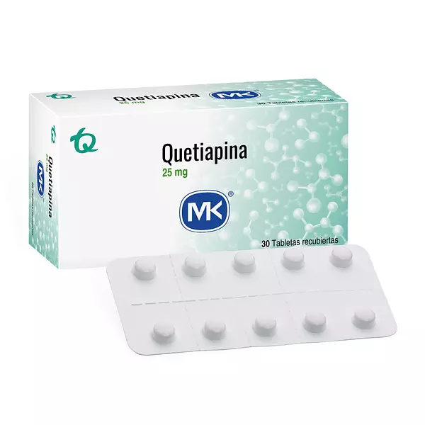 Quetiapina 25 Mg Cj X 30 Tab Mk