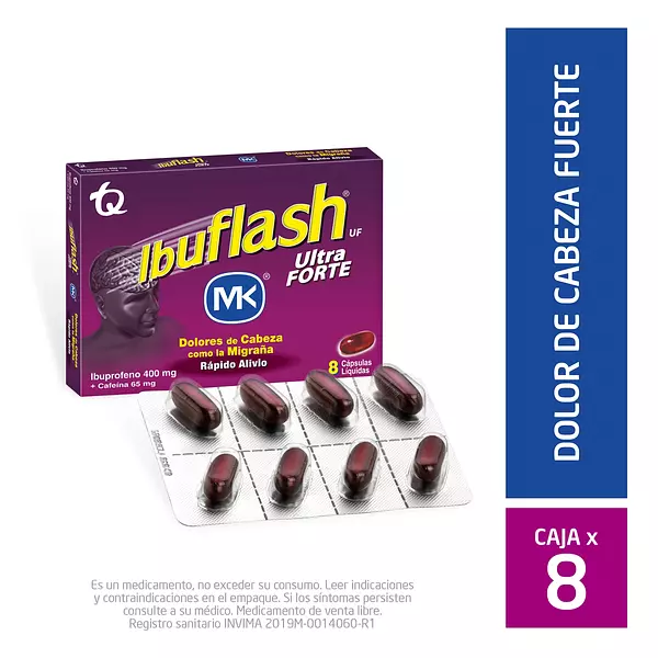 Ibuflash Ultra Forte 8 Capsulas Mk