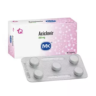 Aciclovir 200 Mg Cj X 25 Tab Mk