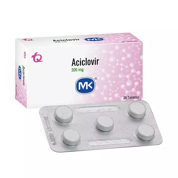 Aciclovir 200 Mg Cj X 25 Tab Mk