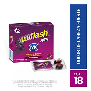 Ibuflash Ultra Forte Cj X 18 Cap Mk