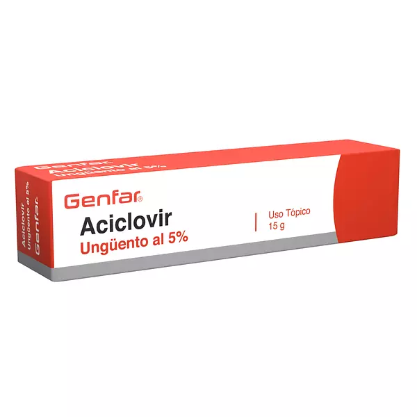 Aciclovir 5% Unguento Tbo X 15 Gr Genfar