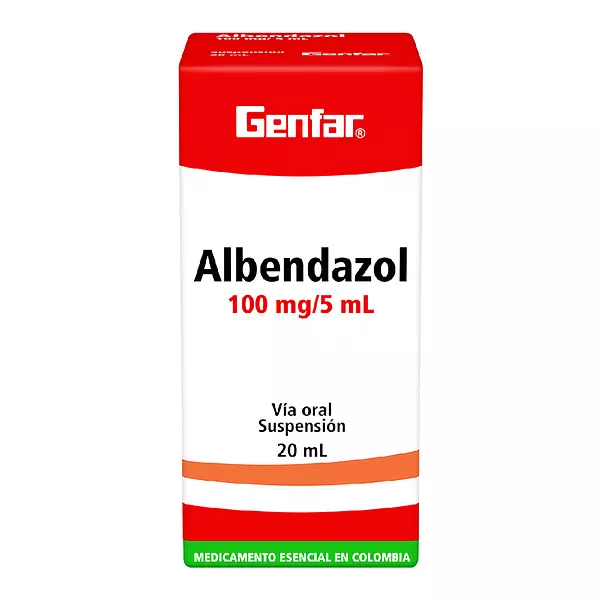 Albendazol Suspension Fco X 20 Ml Genfar