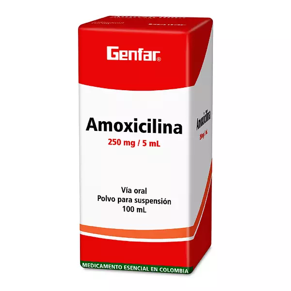 Amoxicilina 250 Mg Susp Fco X 100 Ml Genfar