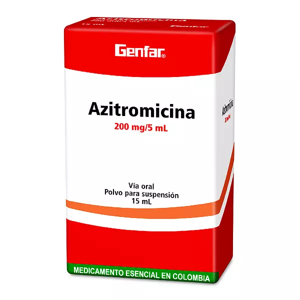 Azitromicina 200Mg Susp Fco X 15 Ml Genfar