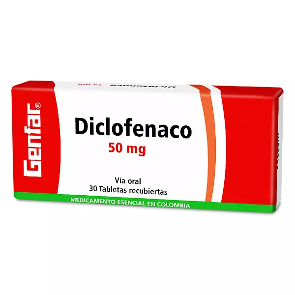 Diclofenaco 50 Mg Cj X 30 Tab Genfar