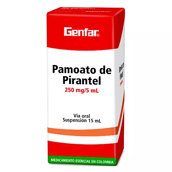 Pamoato Pirantel Susp 250Mg Fcox15Ml Genfar