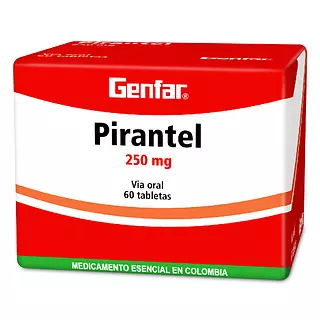 Pamoato Pirantel 250Mg Caj X 60 Tab Genfar