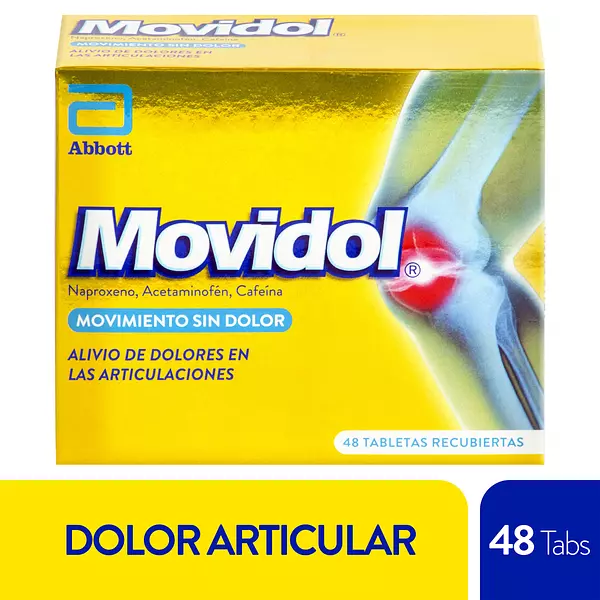 Movidol (Acetaminofen+Naproxeno+Cafeina) Cj X 48 Tab Abbott