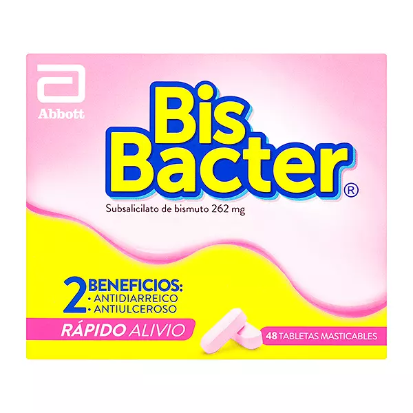 Bis Bacter (Bismuto) 262Mg Cj X 48 Tab Abbott